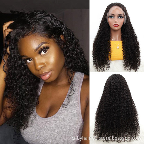Virgin Cuticle Aligned Brazilian 13*6 Lace Front Lace Human Hair Wigs For Black Women With Stock